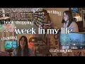 vlog week in my life writing book shopping chatting