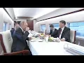 Download Lagu Chinese President Xi and Russian President Putin takes the CRH to Tianjin
