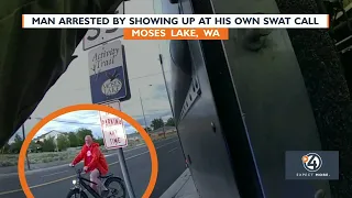 Moses Lake assault suspect arrives home on bike quickly arrested