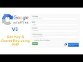 Google reCAPTCHA V3 Google reCAPTCHA V3 integration in PHP