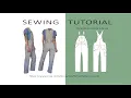 How to sew Overalls tutorial PDF Pattern