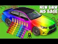 Download Lagu I Found SECRET BASE INSIDE RAINBOW CAR in Minecraft ! NEW BMW M5 G90 !