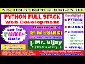 PYTHON FULL STACK Web Development Online Training DURGASOFT