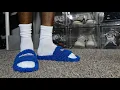 Balenciaga Blue Furry House Slides Unboxing On Foot Review