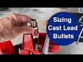 Sizing Cast Lead Bullets using a Lee Sizing Die and Lee Single Stage Press