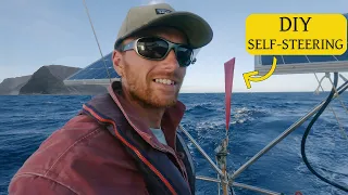 Sailing the CANARY ISLES with a home built wind-vane