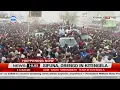Lagu Packed Kitengela welcomes Edwin Sifuna and James Orengo with loud political chants