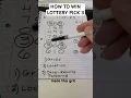 HOW TO WIN LOTTERY PICK 3 FOR ALL STATES