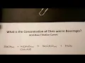 The Concentration of Citric Acid in Grape Juice
