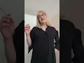 Blonde tgirl smoking