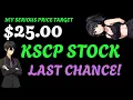 Why You Should Buy KSCP STOCK KNIGHTSCOPE STOCK KSCP STOCK analysis HIDDEN GEM