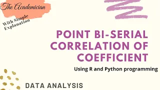 DAXX Point bi-serial Correlation of Coefficient using R and Python programming