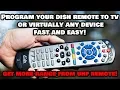 Quickly Program Your Dish Network Remote Control to ANY DEVICE