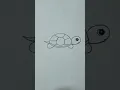 how to draw a very easy and beautiful turtle drawing
