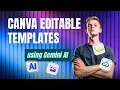 Gemini Canva workflow - create canva editable templates using Gemini