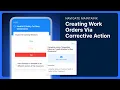 Navigate MaintainX Creating Work Orders Via Corrective Action