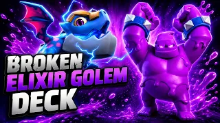 I TRIED THE MOST BROKEN ELIXIR GOLEM DECK