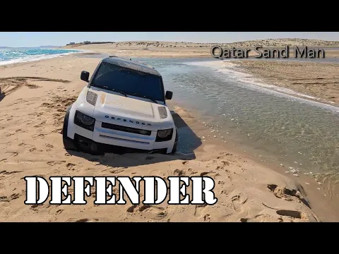 Download MP3 Land Rover Defender, swamped at Sealine Beach.