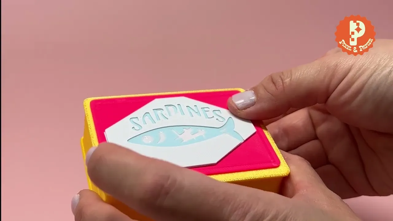 Retro Canned Sardines Carry Case – Cute Organizer for Purse, Desk, Bag – AMS & Non-AMS