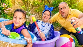 بابا فاجأنا بأغرب يوم في حياتنا! 😍💦 يوميات عائله حبيبه 