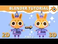 Blender Tutorial - 2D Drawing to 3D Model Part 1