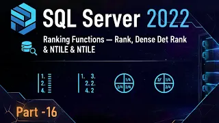SQL Ranking Functions Rank Dense Rank NTILE Frontend to Backend with Rohan