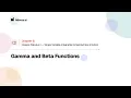 5 9 Gamma and Beta Functions Integral Calculus I
