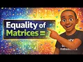 Equality Of Matrices