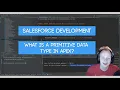 Salesforce Apex Master Class Ep 9 - What Are Primitive Data Types in Apex