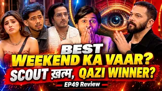 Bigg Boss 20 EP 49 Review, Best weekend ka vaar? Scout khatam , Qazi Winner?