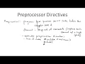 15 - Preprocessor Directives