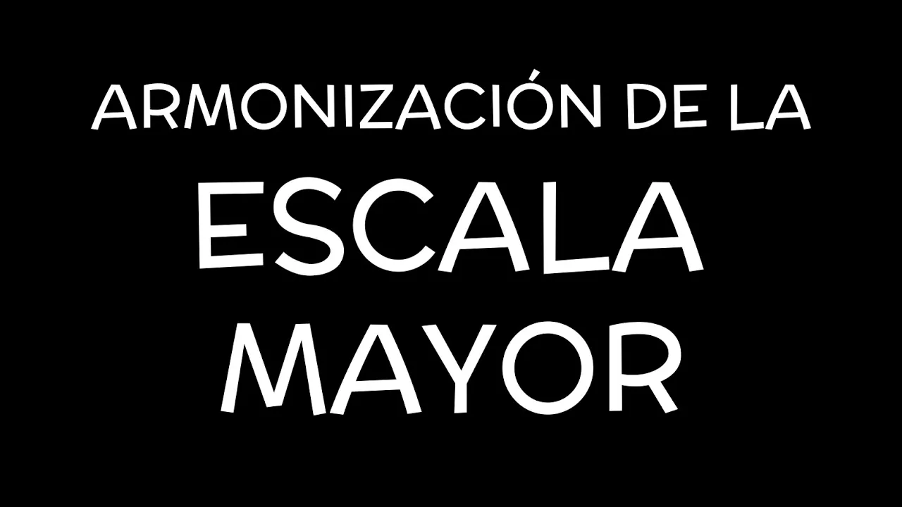 Cómo armonizar la escala mayor.