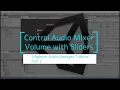 Control Mixer Volume with Sliders Singleton Manager Tutorial Part 2 Unity 2018