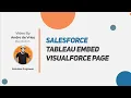 Embedding Tableau into Salesforce Using Visualforce Pages