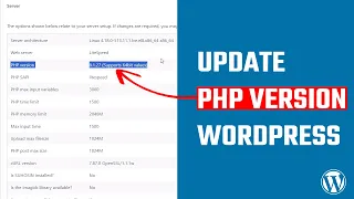 How to update PHP version in WordPress cPanel