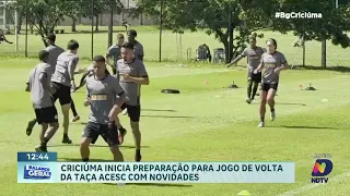 Criciúma inicia preparação para volta da Taça Acesc