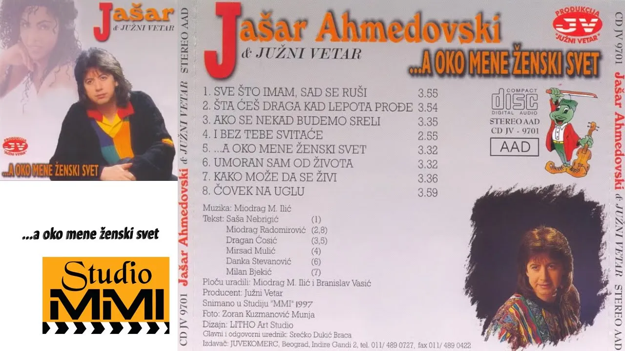 Jasar Ahmedovski i Juzni Vetar -  A oko mene zenski svet (Audio 1997)