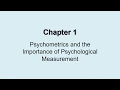 Psychometrics lecture 012820