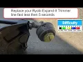 How to Replace Ryobi Expand It Trimmer Line in 5 seconds