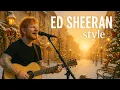 Ed Sheeran Inspired Christmas Love Songs 🎄 Acoustic Holiday Playlist｜Warm Winter Story