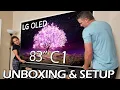 83 LG C1 Series OLED 4K U webOS TV - Unboxing Setup