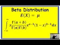 Mean of the Beta Distribution