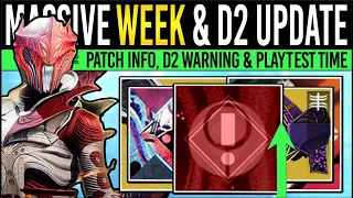 Bungie News NEW D2 UPDATE PLAYTEST RUBICON Patch DETAILS D2 Warning New Reset 24th Feb