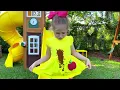 Download Lagu Nastya sebagai putri jahat dan mengundang teman untuk permainan luar ruangan