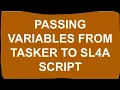 Passing Variables to SL4A script from Tasker