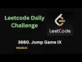 Jump Game IX Leetcode - 3660