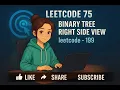 LeetCode 75 Binary Tree Right Side View leetcode - 199