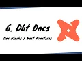 DBT doc blocks DBT Docs dbt documentation best practices