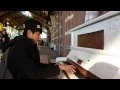 Download Lagu Yiruma's River flows in you \u0026 Pachelbel's Canon in D | train passenger on public piano (Khoi Pham)