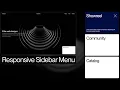 Responsive Sidebar Menu Slide Out Menu Sidebar Navigation HTML CSS JavaScript GSAP